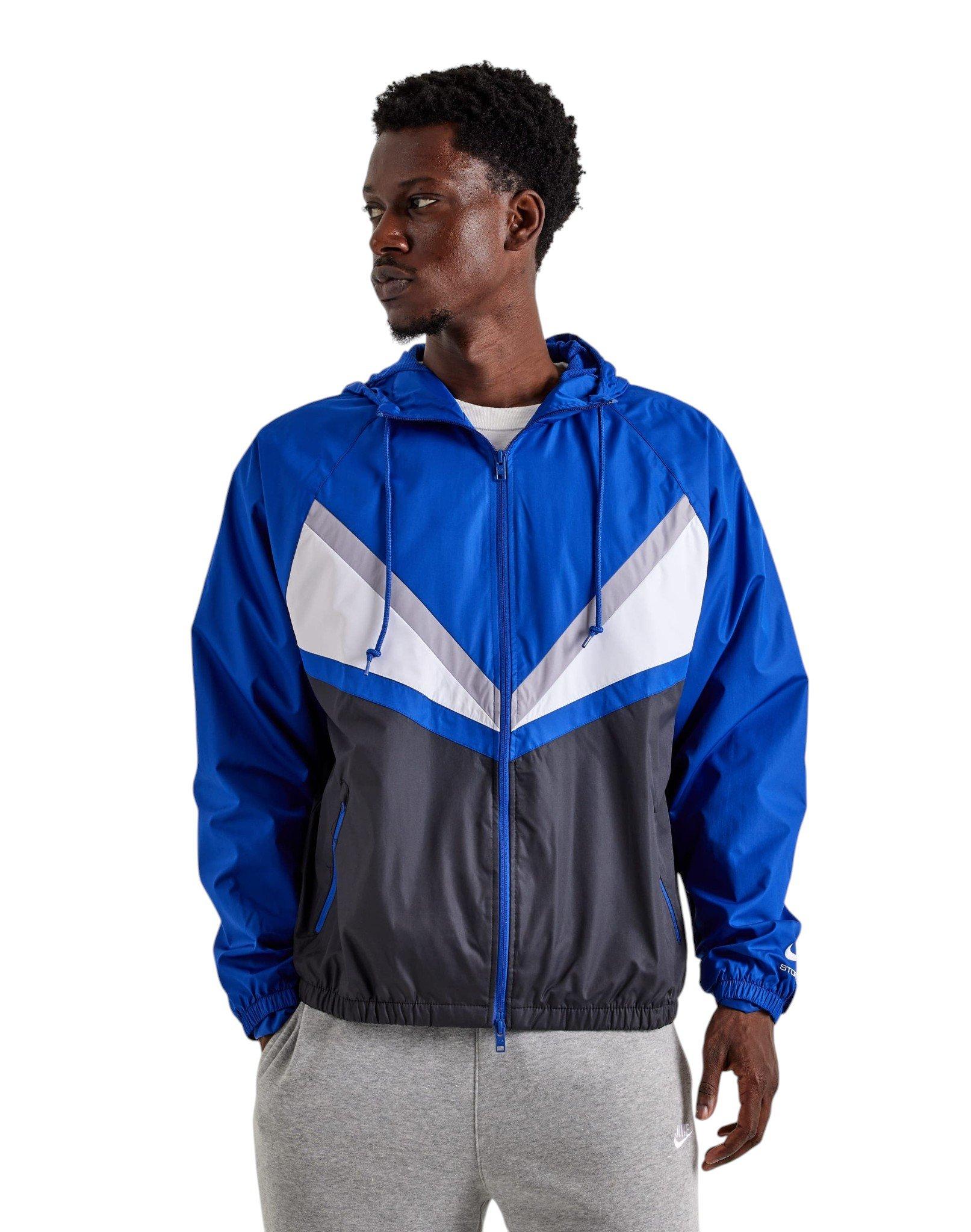 Nike Men's Windruner Lined 26 Remix Jacket - Blue - BLUE